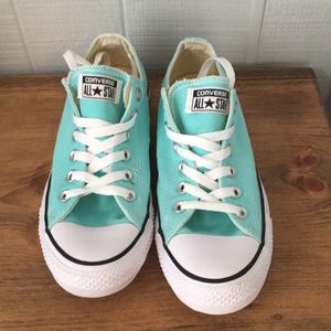 Basically new teal converse